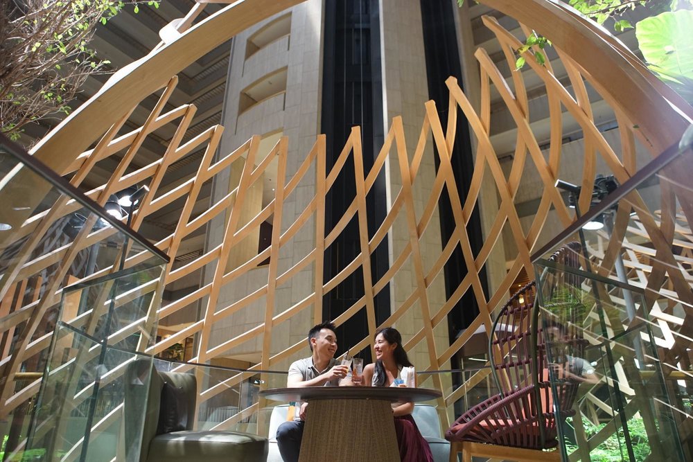 PARKROYAL COLLECTION Marina Bay atrium lounge