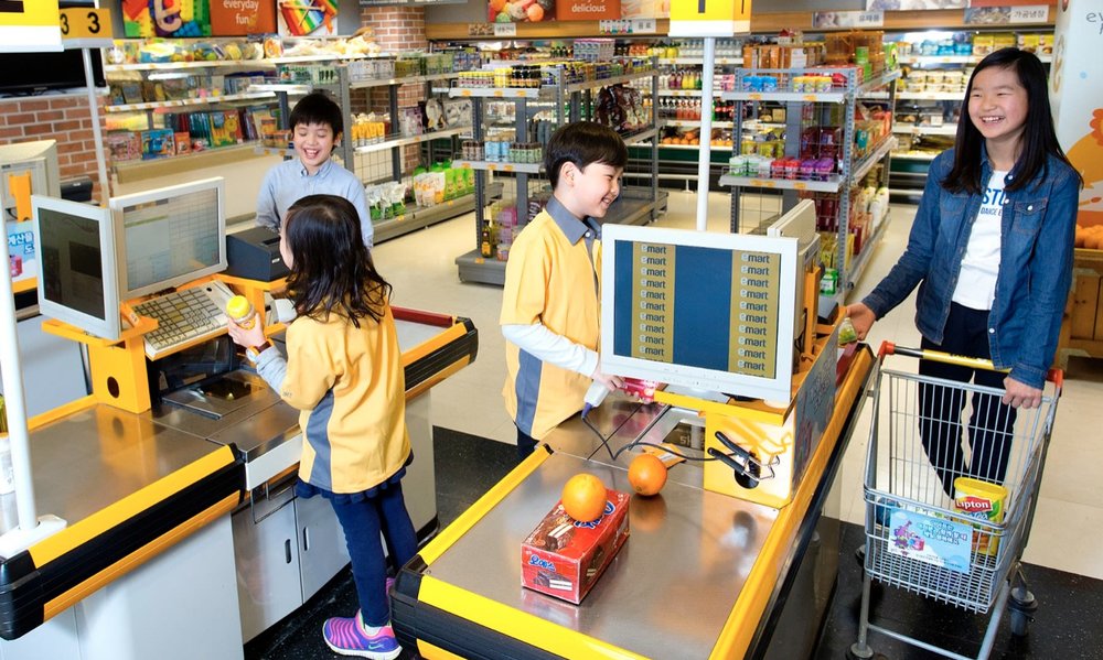 KidZania KL Malaysia cashier career and shopping activity