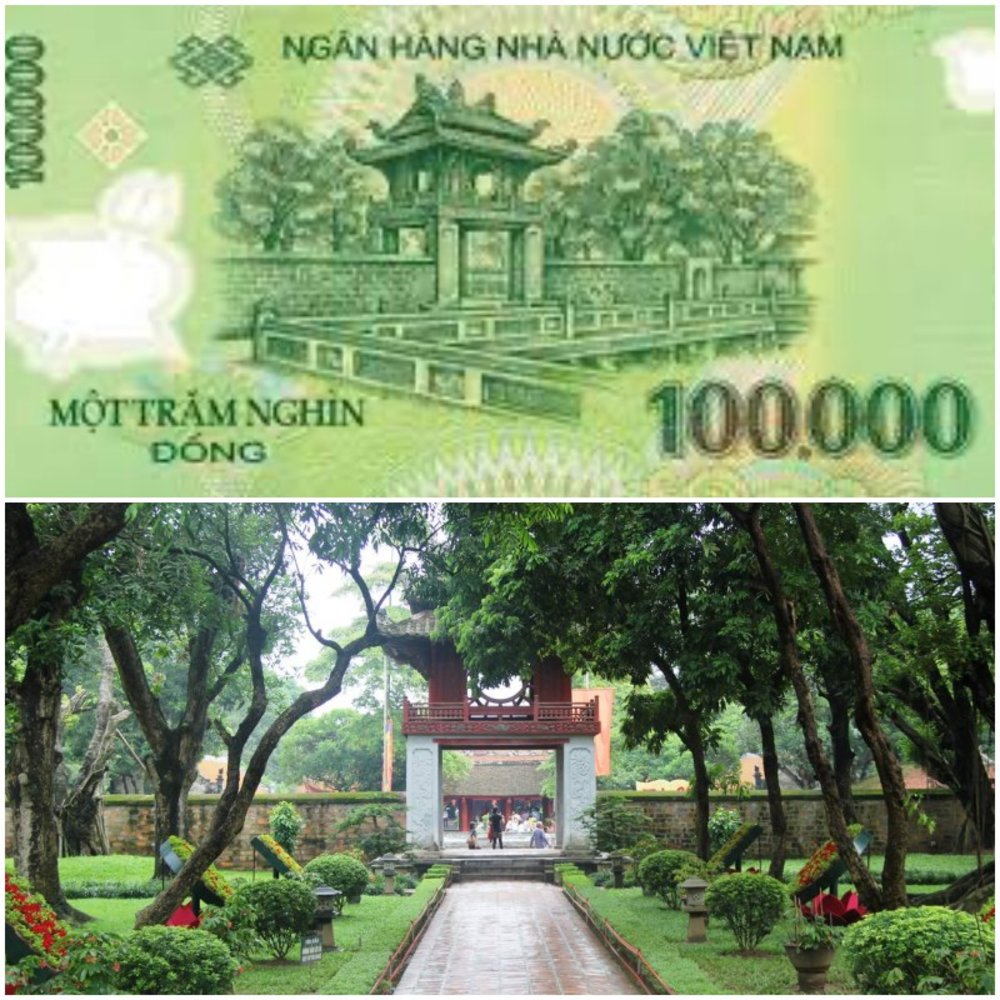  Tờ 100.000 Đồng: Văn Miếu - Quốc Tử Giám, Hà Nội