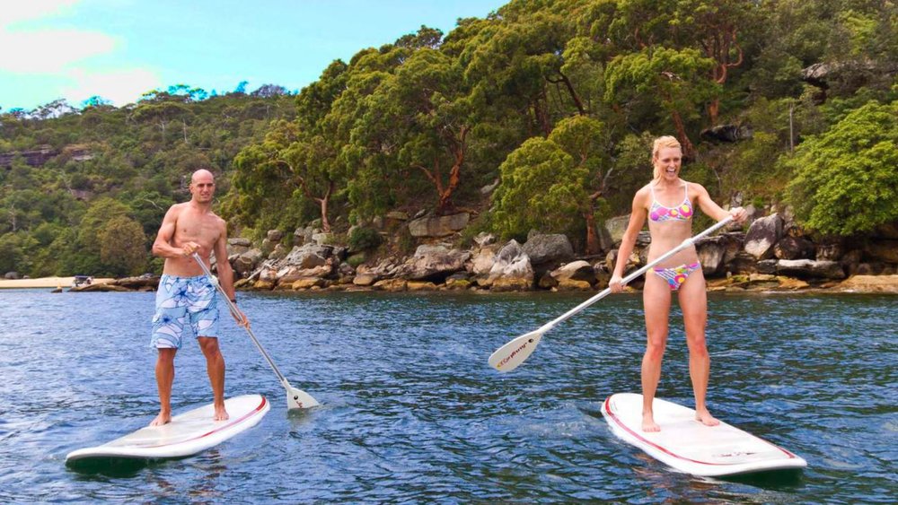 Enjoy paddling through Manly’s calm waters