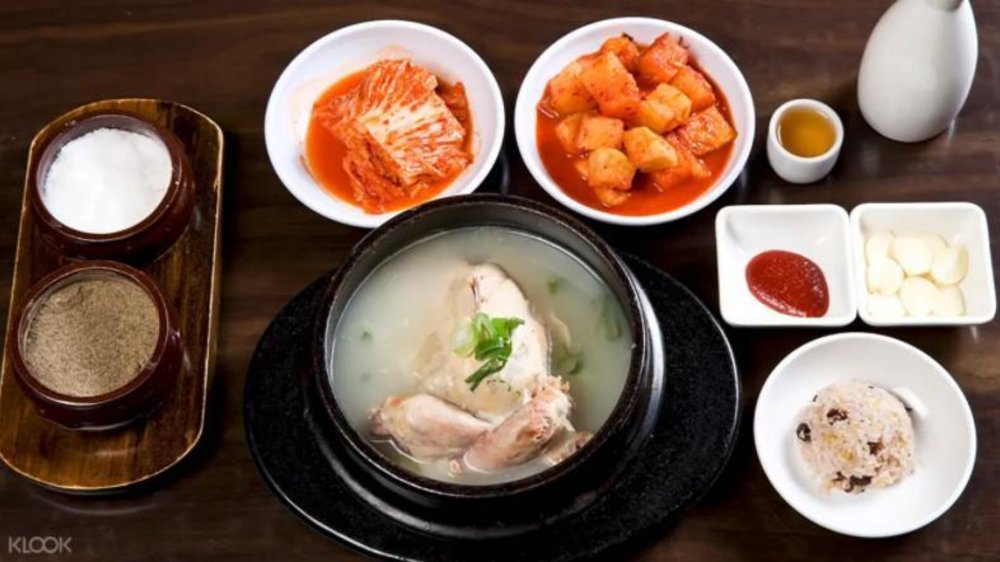 south korea winter wonderland chicken hot pot