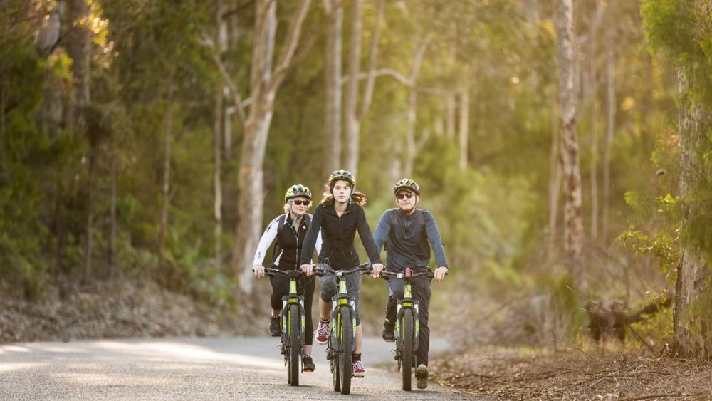 Bike around the many trails of Naroom on the South Coast - pick a trail to suit your fitness level
