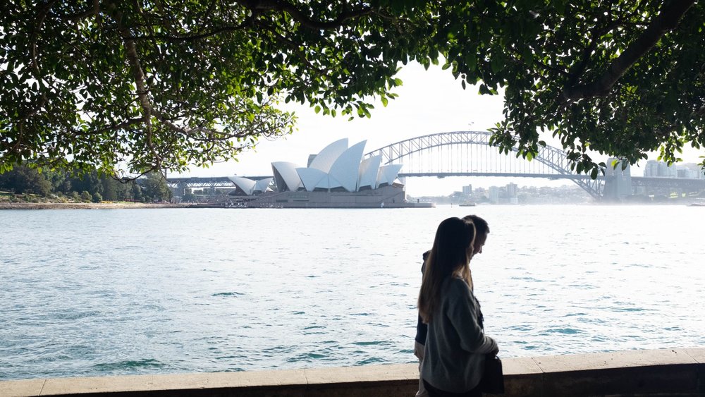 Strolling through the Rocks with the Opera House and Sydney Harbour Bridge in sight. Credits: sam manchester on Unsplash