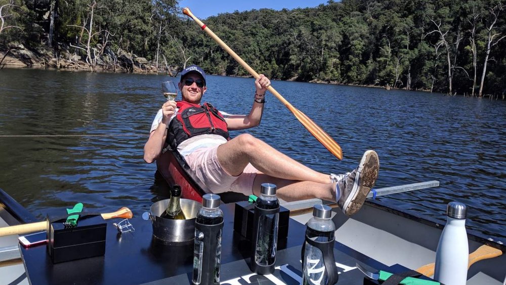 perfect time to sit back, sip wine and take in the scenery