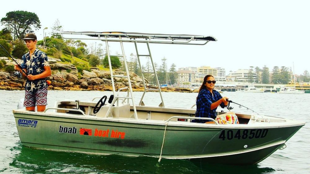 You can go fishing from your boat hire - just make sure to bring your recreational fishing license!. Image credits: @manlykayakcentre on Instagram