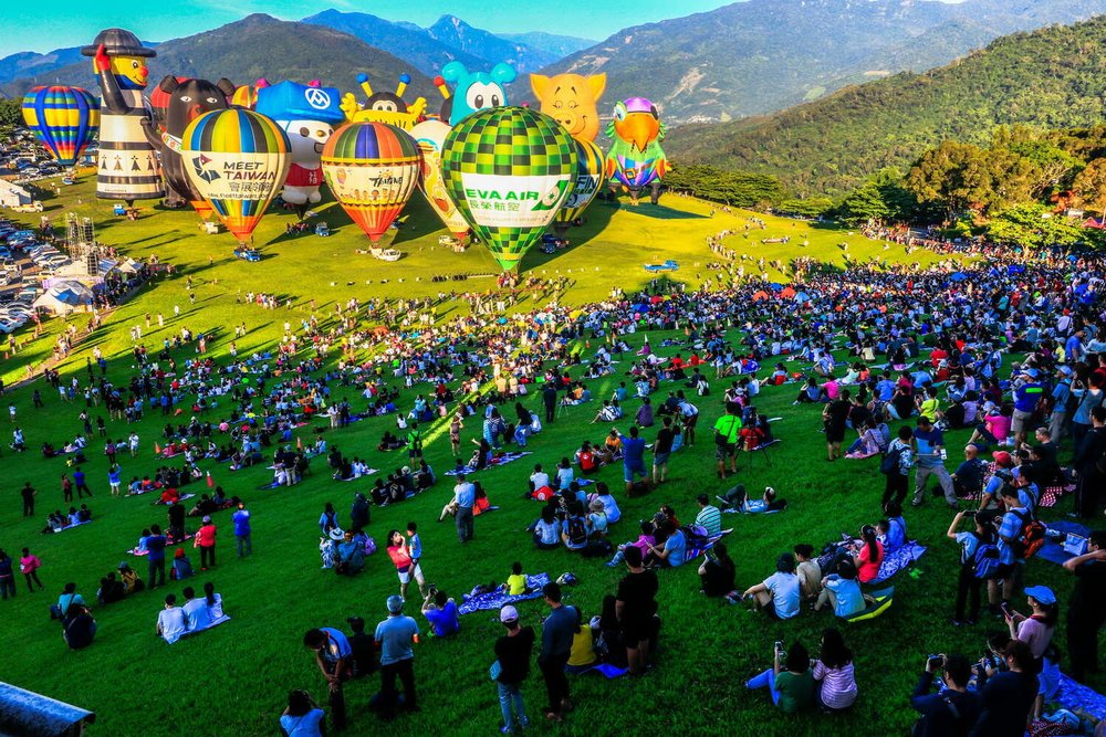 台東熱氣球嘉年華地點:鹿野高台