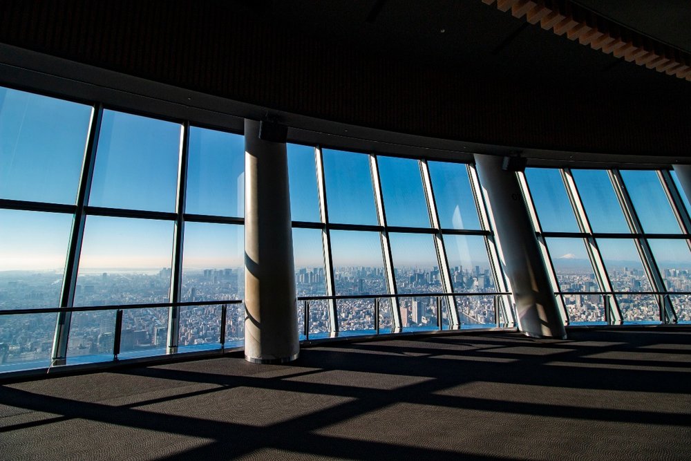 天望デッキは「フロア340」「フロア345」「フロア350」の3つ