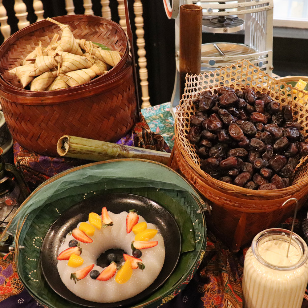 ketupat, lemang and dates at Pasar Baru Ramadan Buffet 2021