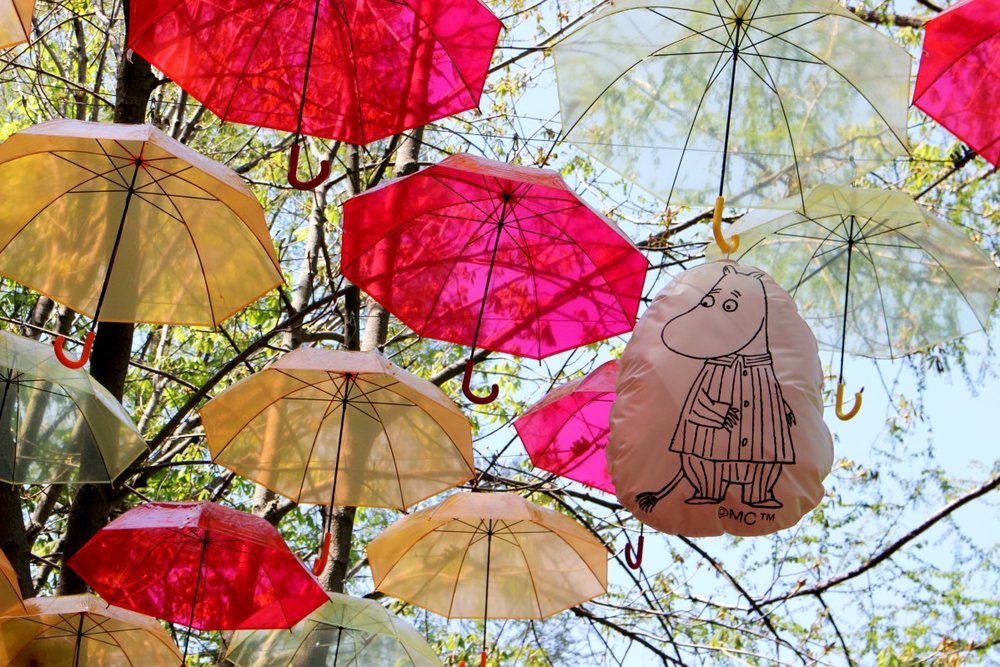 アンブレラスカイとパジャマのムーミン