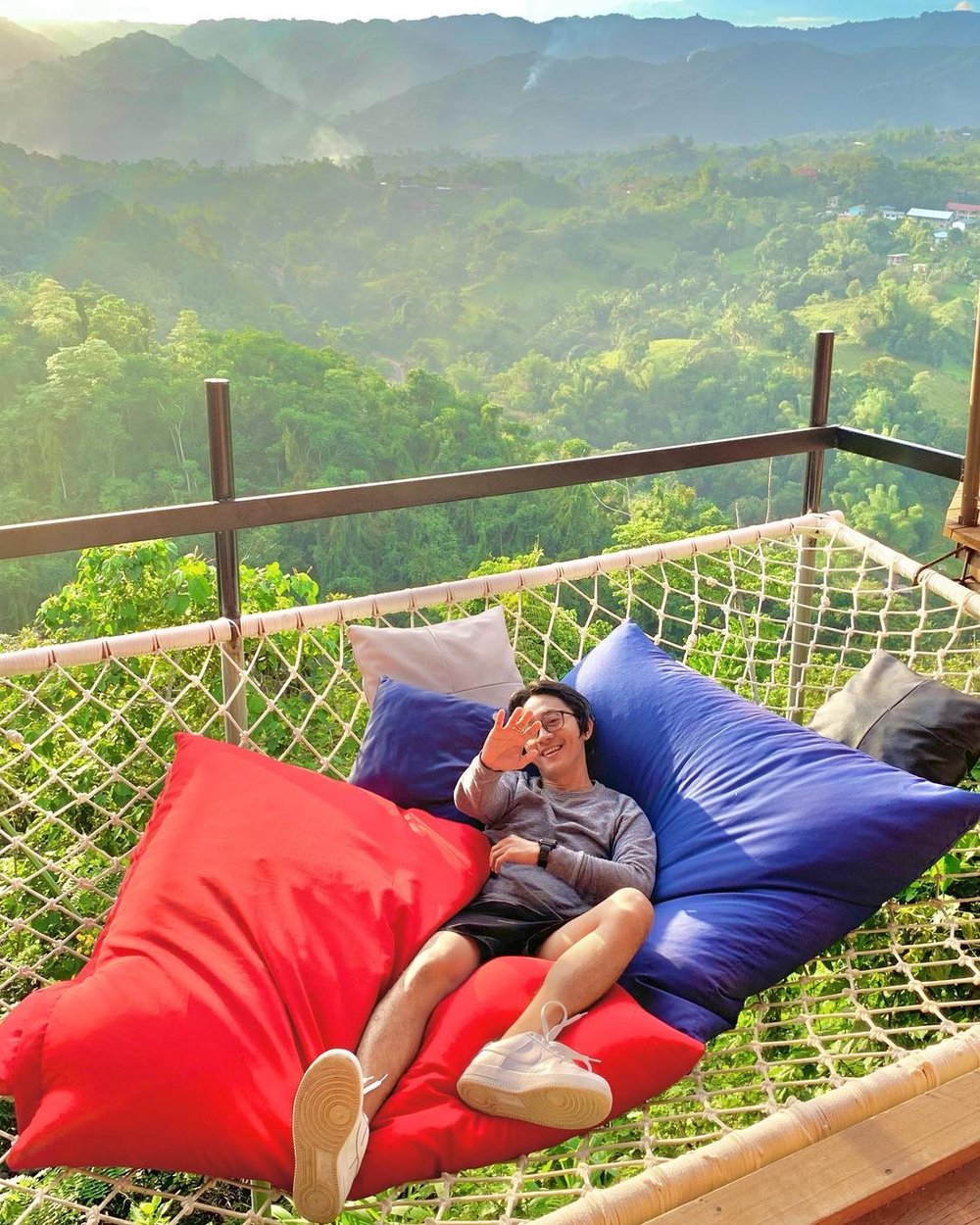 man in hanging bed of liels kitchen