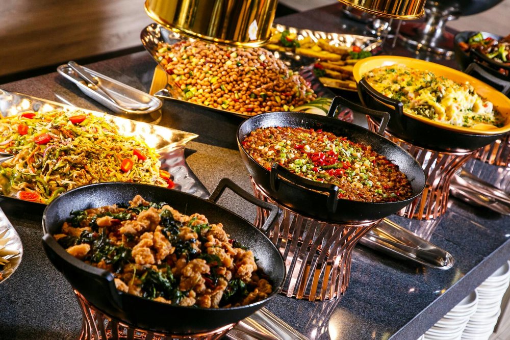 大戈壁蒙古烤肉琳瑯滿目的自助吧