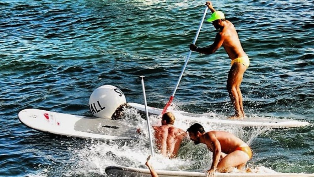 Feel the thrill, excitement, and fun of SUPBall with your friends and fam! Image credits @manlykayakcentre on Instagram