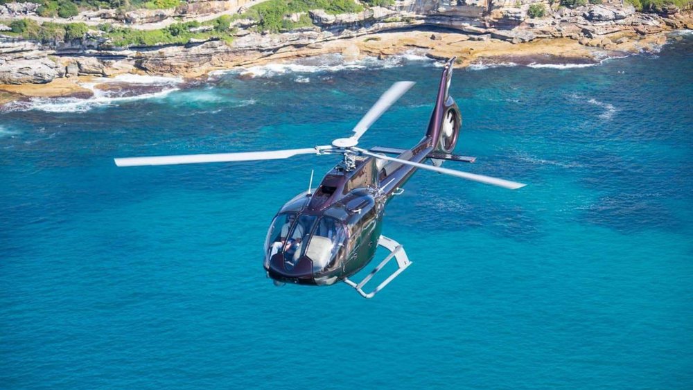 A helicopter ride is always a great adventurous activity