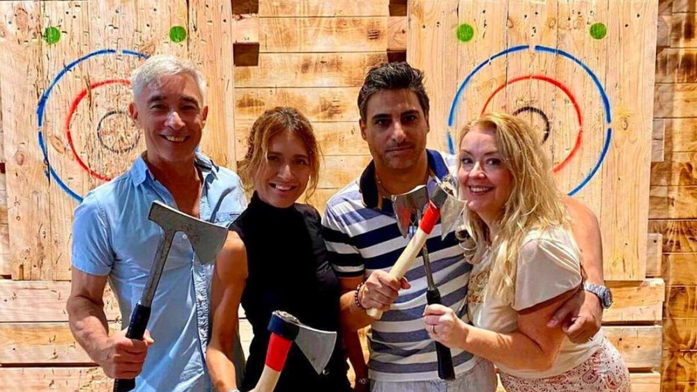 Axe throwing is also a fun double date idea in Sydney! Image credits: @kissmyaxe.au on Instagram