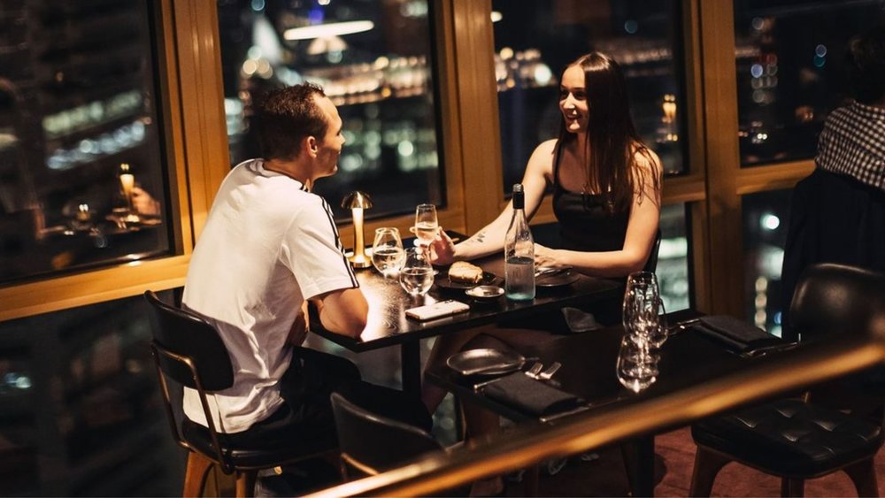 A romantic 360-degree view of Sydney awaits at Infinity Bar and Dining. Image credits: @infinity sydney tower on Instagram