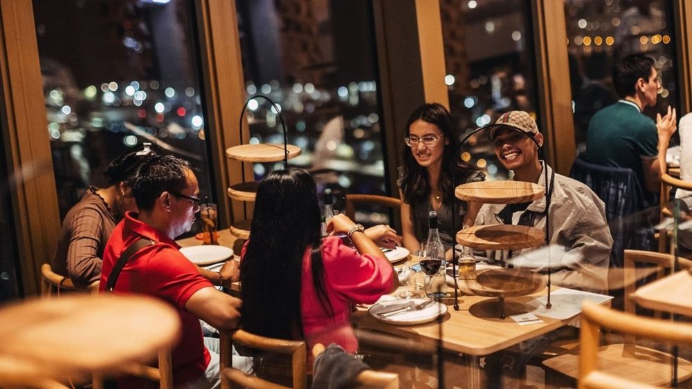 Enjoy a feast up high at Skyfeast. Image credits: @skyfeastsydneytower on Instagram