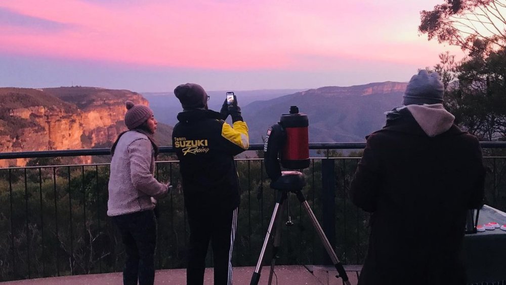 Catch the beautiful sunset when you go stargazing at Blue Mountains! Image credits: @bluemountainsstargazing