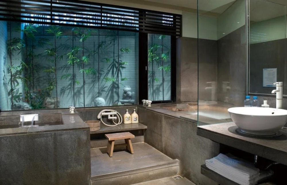 北投春天酒店的個人湯屋一景