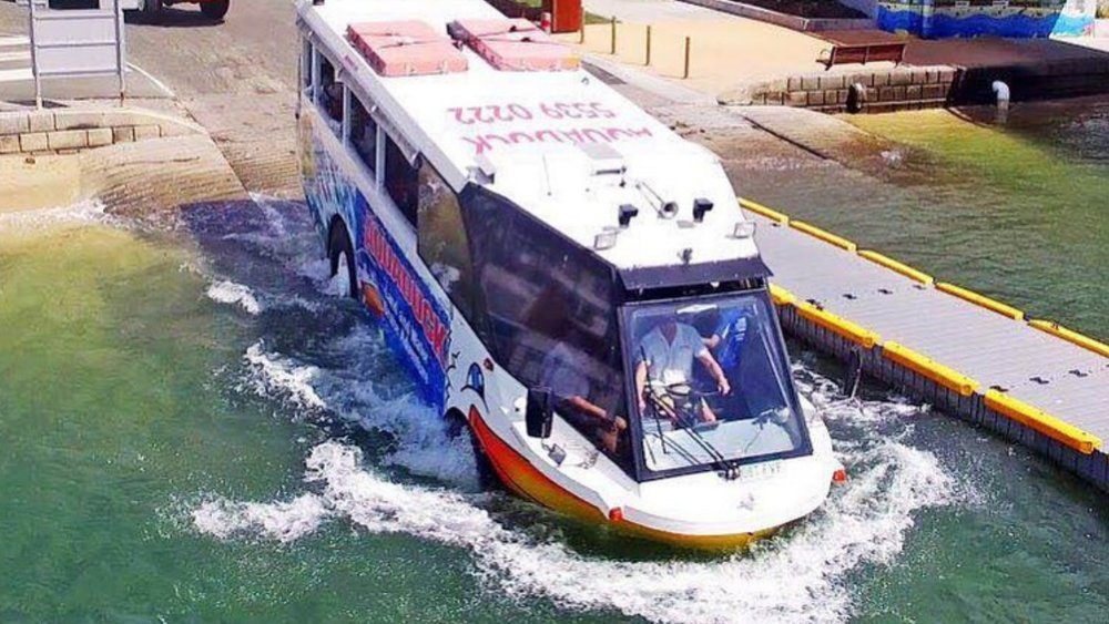 The Aquaduck making a plunge from land to sea. Image credits: @aquaduck_gold_coast on Instagram