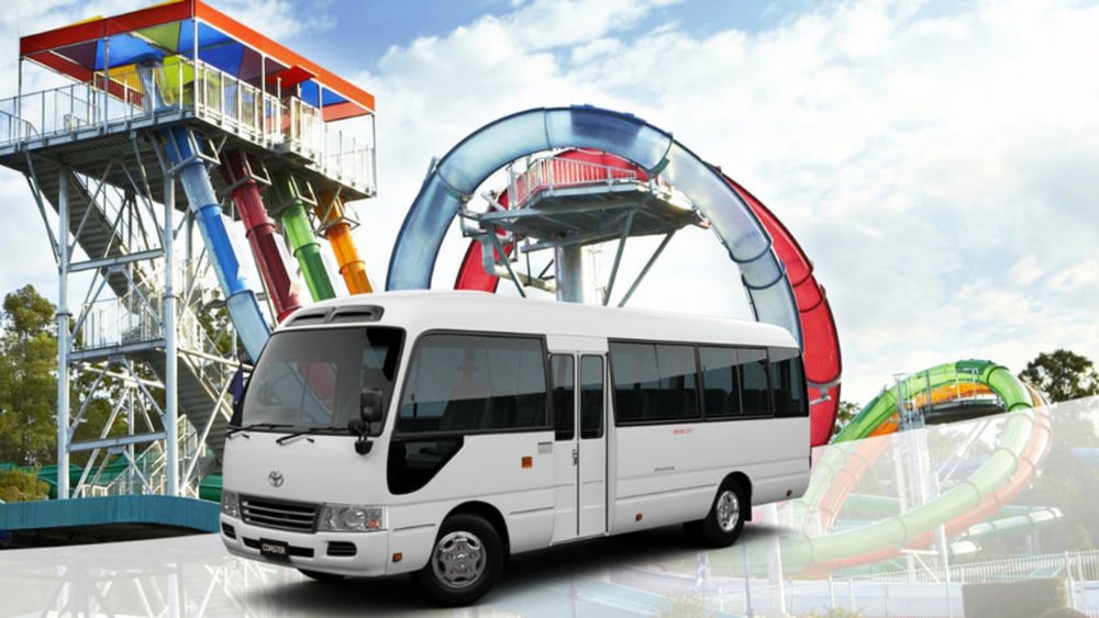 Your ride from Wet'n'Wild to your accommodation