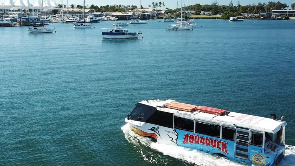 Explore the streets and waters of Surfer’s Paradise on the Aquaduck. Image credits: @aquaduck_gold_coast on Instagram