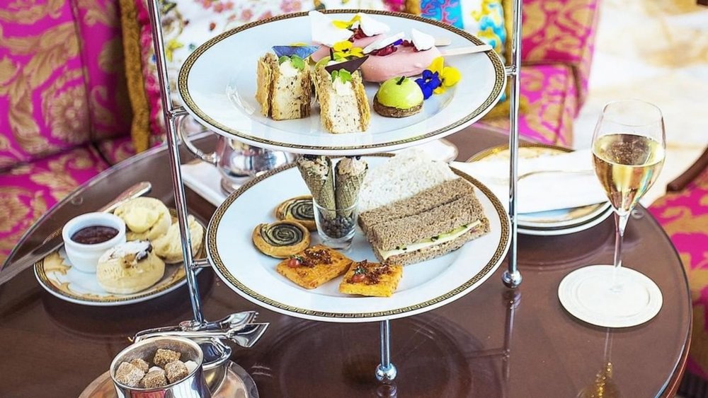 Indulge with Le Jardin's Royal Couture High Tea. Image credits: @palazzoversace on Instagram