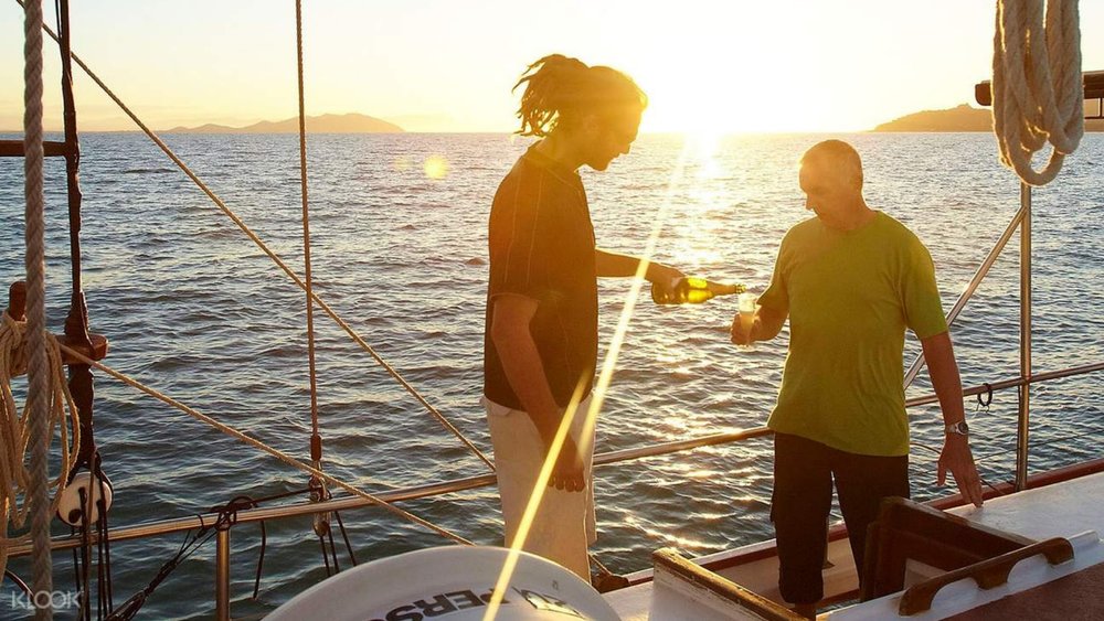 Go sunset sailing and enjoy the calm waters aboard the ProvidenceV.