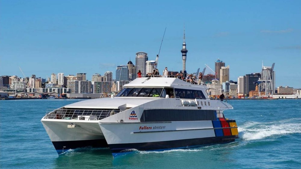 Go on a relaxing 40-minute ferry ride from Auckland to Waiheke Island