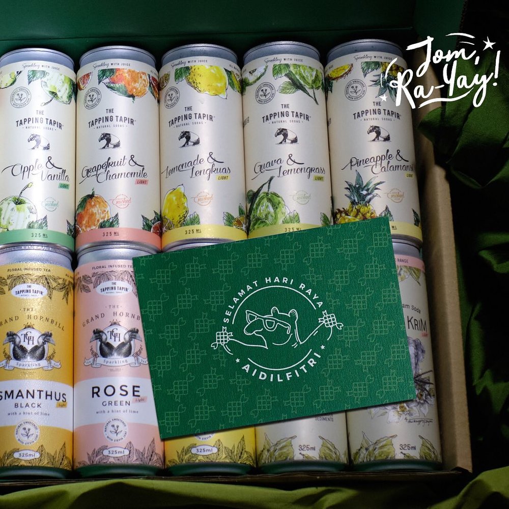 The Tapping Tapir Jom Ra-Yay Pack shop local brands for Halal Natural Sodas