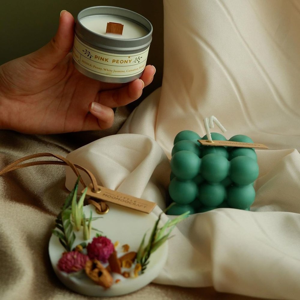 Little MooMooCraft Scented Candles shop local for Raya gift set