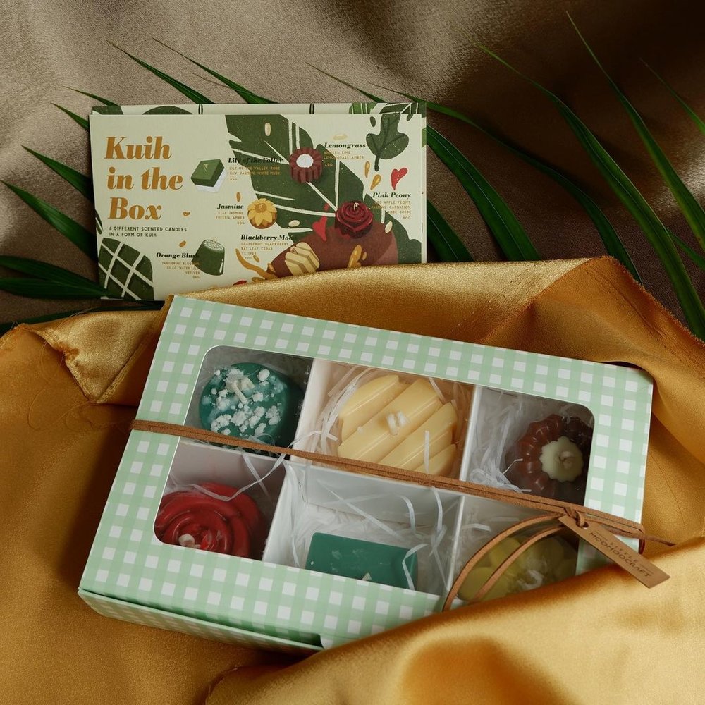 Little MooMooCraft Scented Candles shop local for Raya gift set