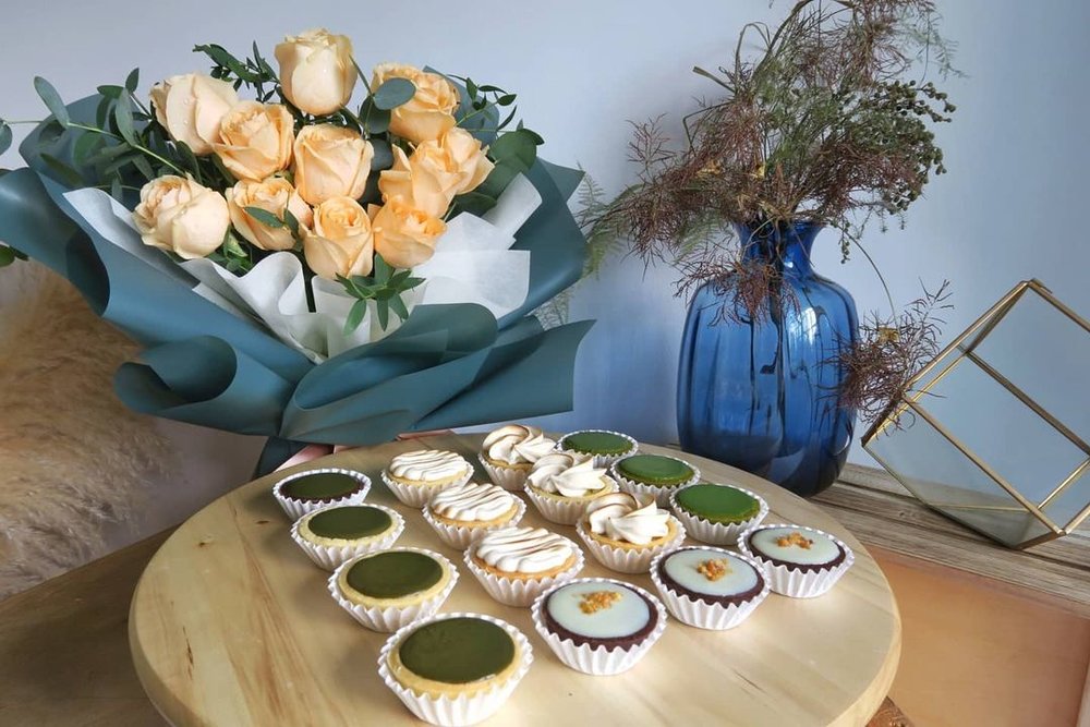 Ling's Kitchen Home Baker Tarts & Quiches shop local for Raya kuih