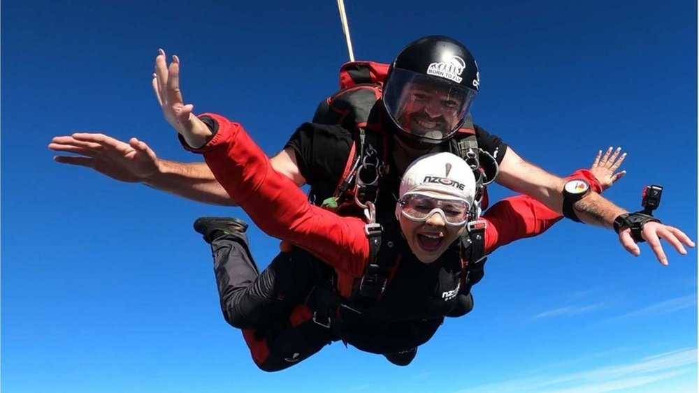 Take the plunge and watch Queenstown the best way possible - way up above! Image credits: @nzoneskydive