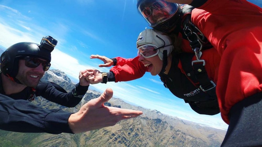 Skydiving on your bucket list? Achieve this in Queenstown! Image credits: @nzoneskydive