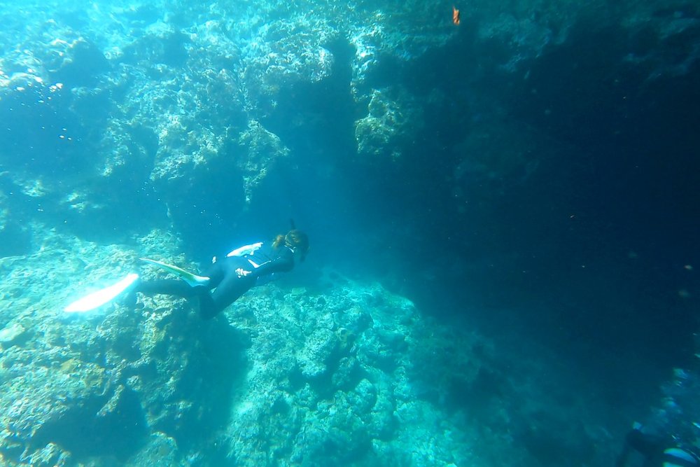 青の洞窟 シュノーケリングソロ