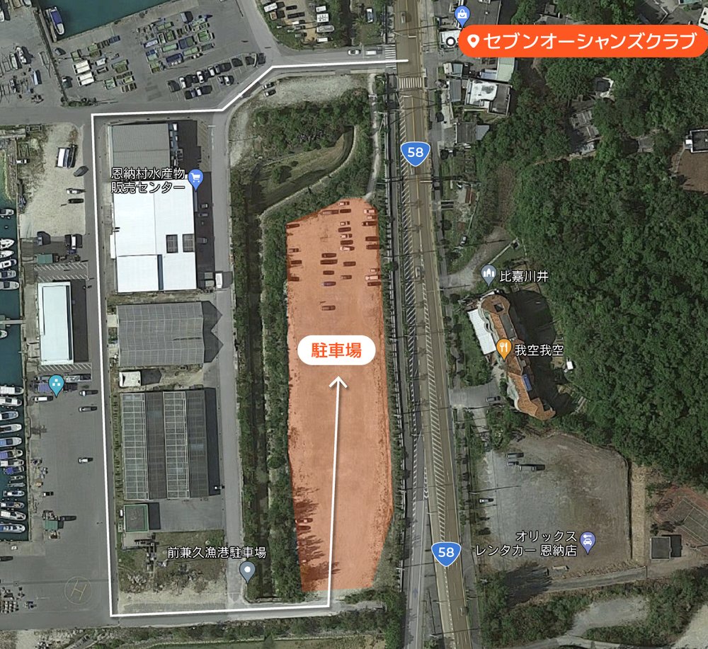 セブンオーシャンズクラブの地図