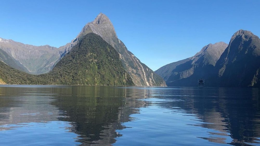 Catch crystal clear waters when you go cruising on Milford Sound! Credits: @milfordsoundtourism