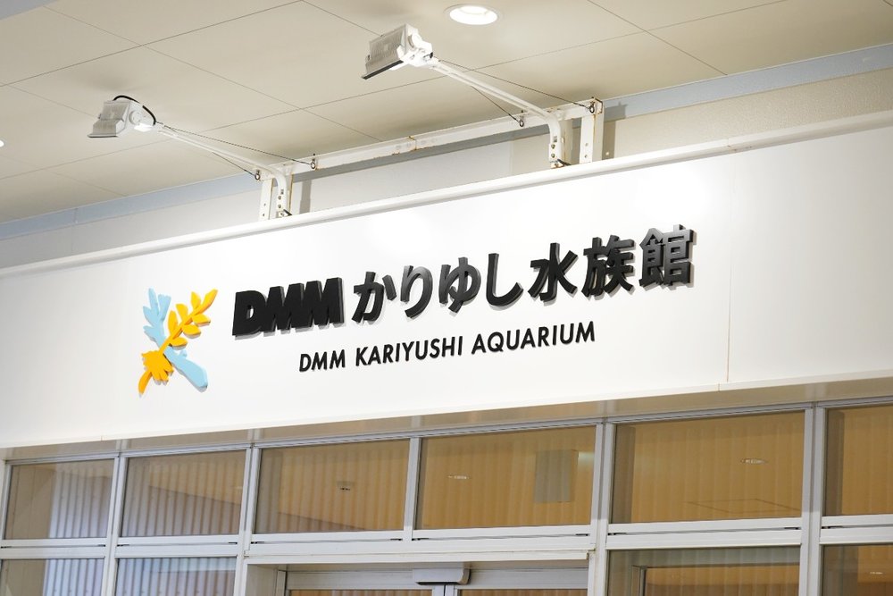 DMMかりゆし水族館 看板