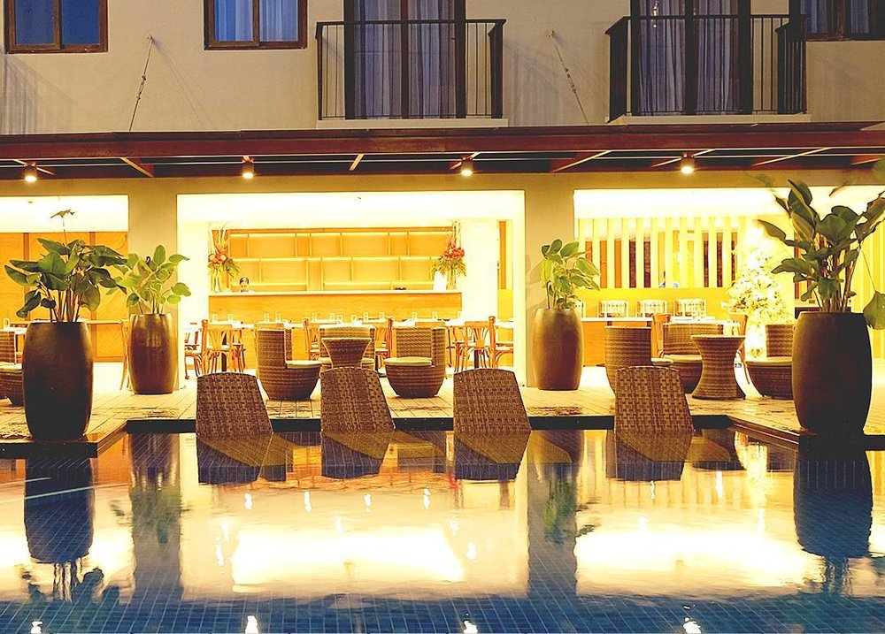 pool area of Altabriza Resort in Boracay