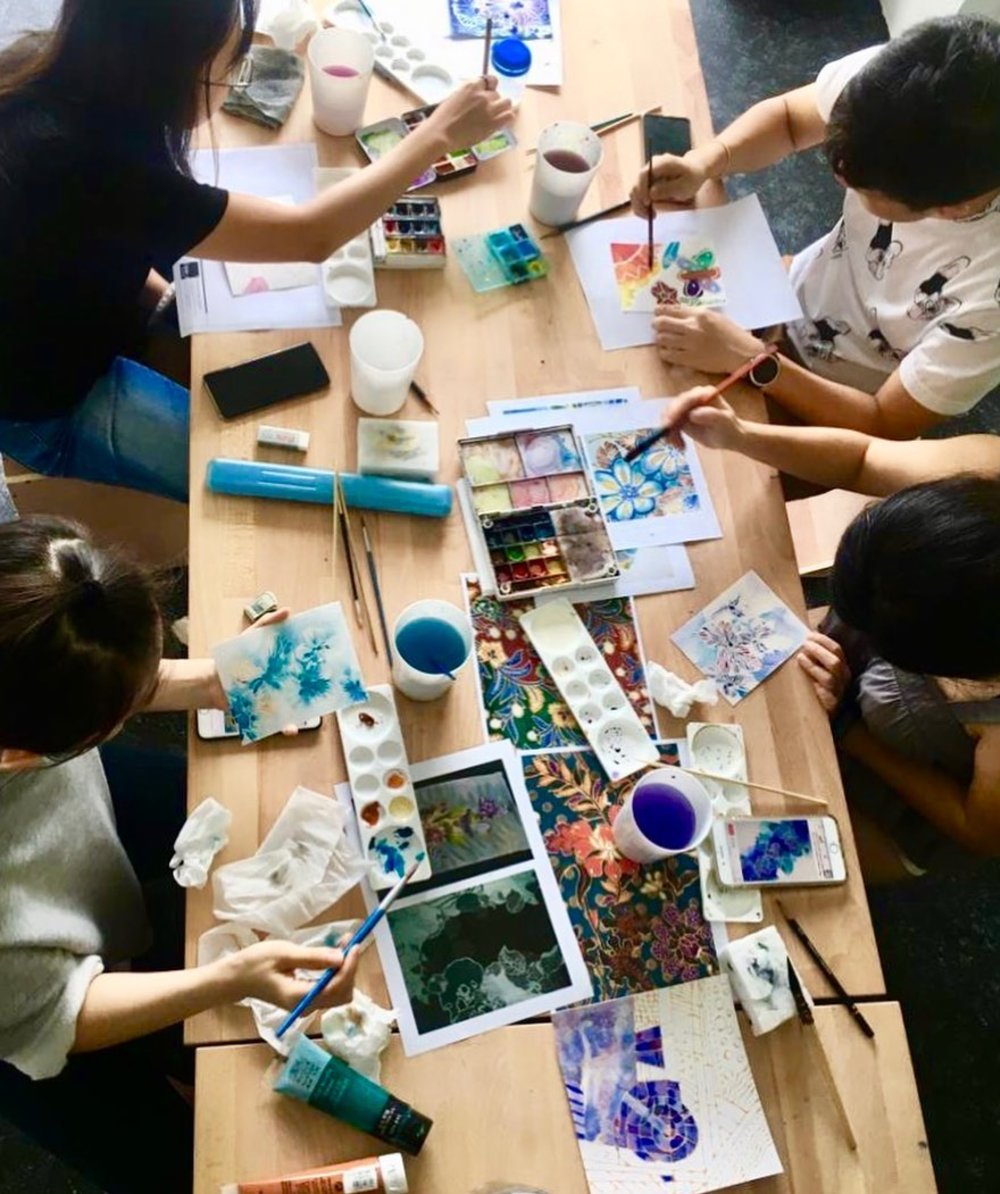 tapir place sunway geo sip and paint art studio kl