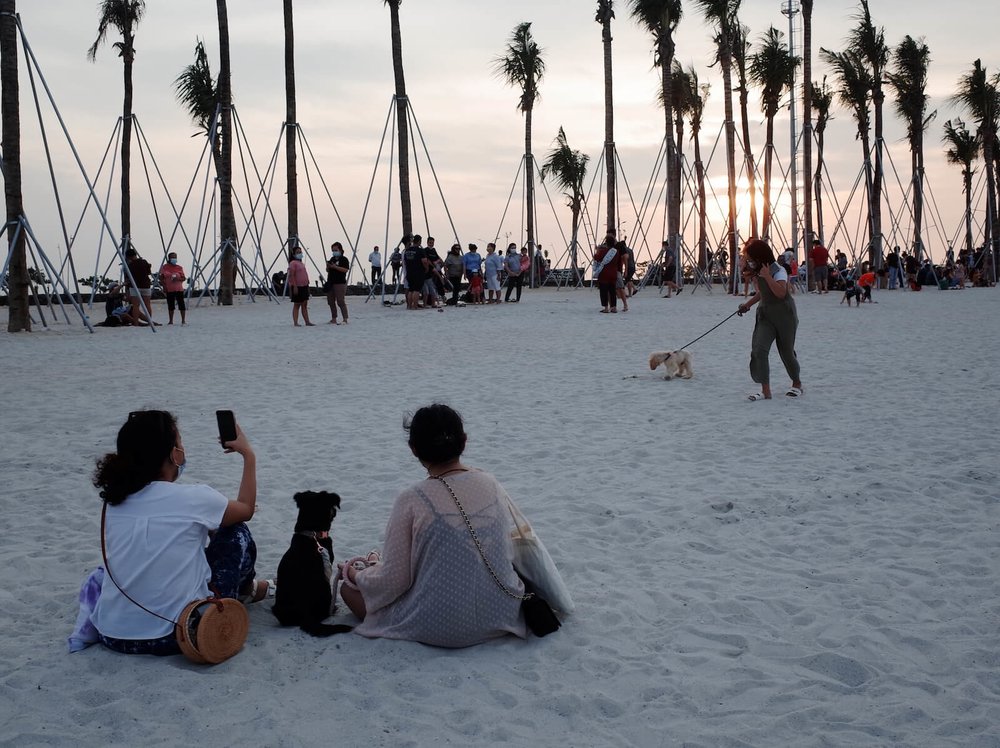 Piknik di Pantai PIK 2 Jakarta