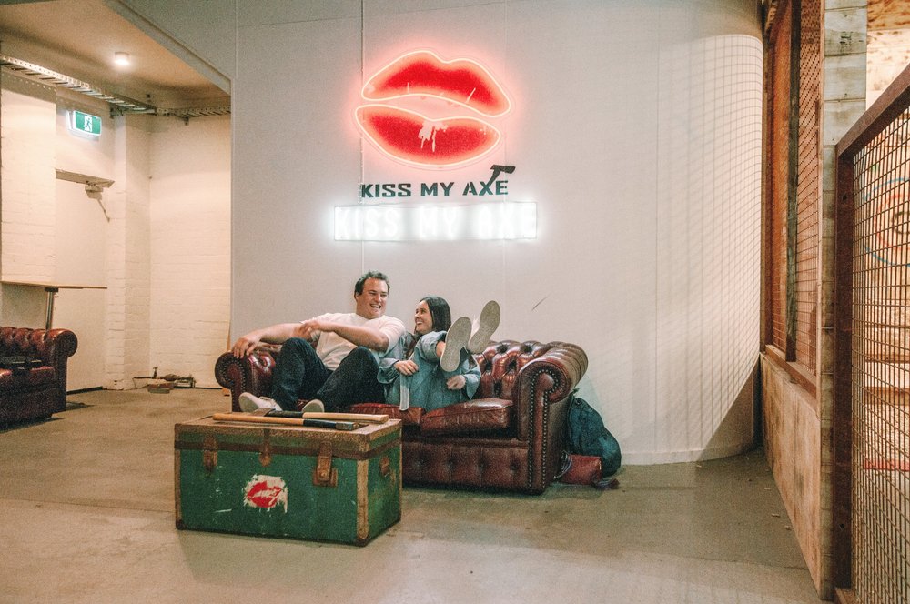 Spend your night in Sydney with a friendly game of axe throwing! 