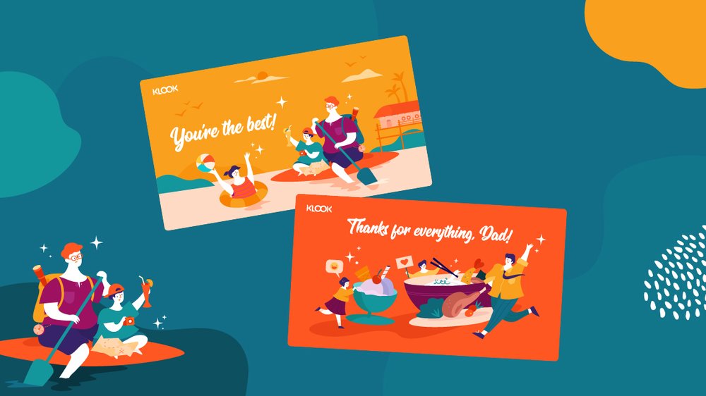 father's day klook e gift card designs