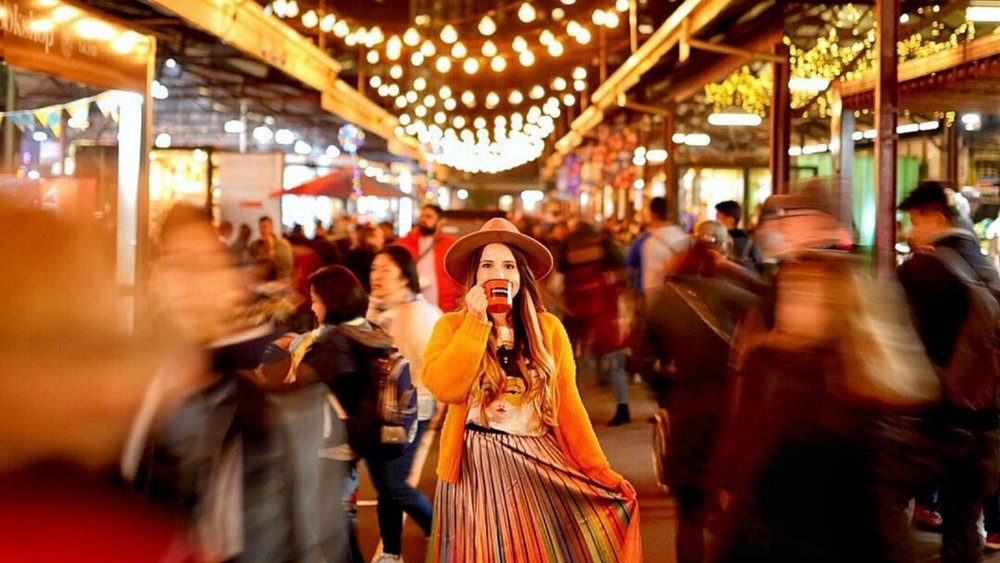 Enjoy the night with hot bevvies at the Winter Night Market. Image credits: @melbourneiloveyou