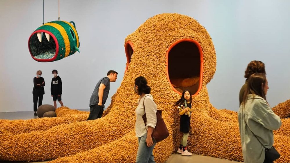 Enjoy different exhibits at NGV. Image credits: @aestheticasparagus