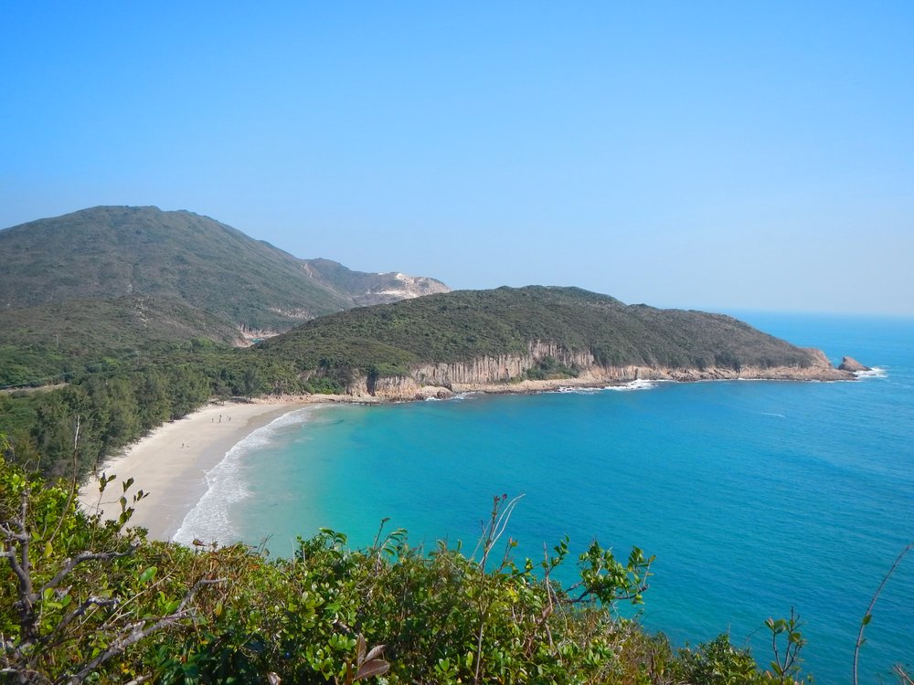 white sand coast of sai kung