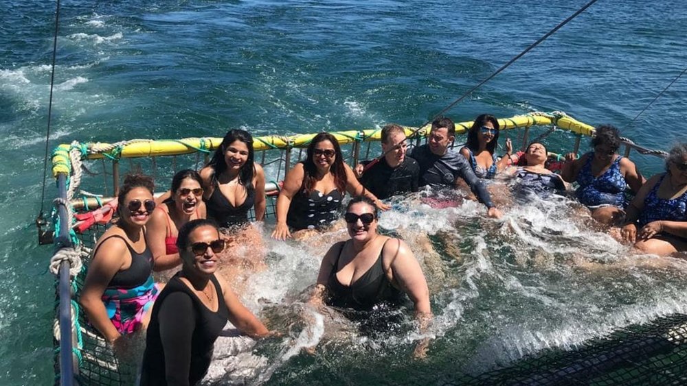 Take a dip in the water when you go boom netting! Image credits: @jervisbaywild on Instagram