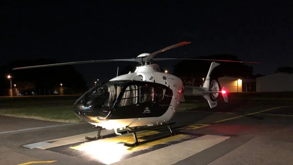 Hop aboard this helicopter and get an unmatched view of Vivid Sydney