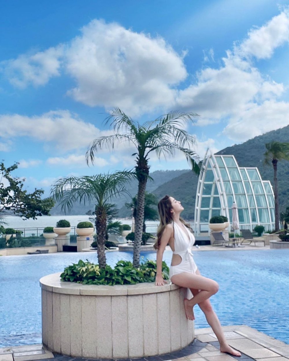 香港愉景灣酒店 staycation 打卡 浴缸 海景