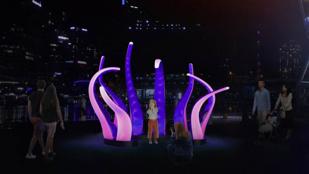 Head out to Darling Harbour to check out the Incirrata, a light installation inspired by the octopus’s tentacles